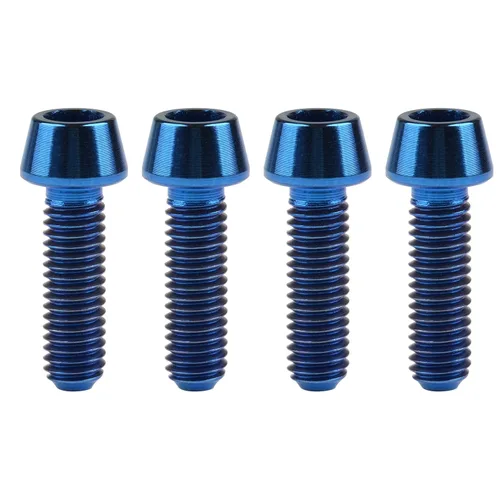 Miniatura 38 de Titanio Ti M6 x 10 16 18 20 25 30 35 40 45 50 55 60 2.559 in Allen - Tornillos hexagonales de 2.559 in, tornillos cónicos, paquete de 4