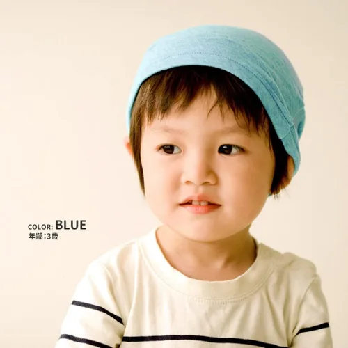 Miniatura 8 de CHARM Gorro de algodón orgánico para bebés y niños, diseño holgado y suave, fabricado en Japón