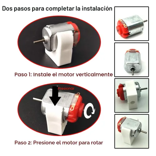 Miniatura 5 de EUDAX Juego de 6 motores de corriente continua, mini motor eléctrico para pasatiempos de 3V -12V 25000 RPM, fuerte magnético con hélice de eje, 2