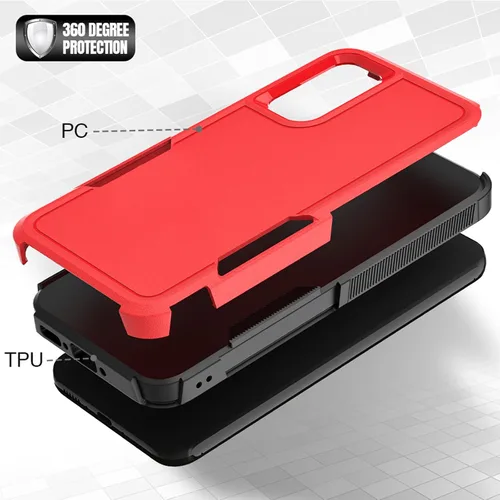 Miniatura 306 de Jeylly Compatible con Samsung Galaxy A22 5G Funda, Funda Samsung A22 5G con 2pcs protectores de pantalla de vidrio templado