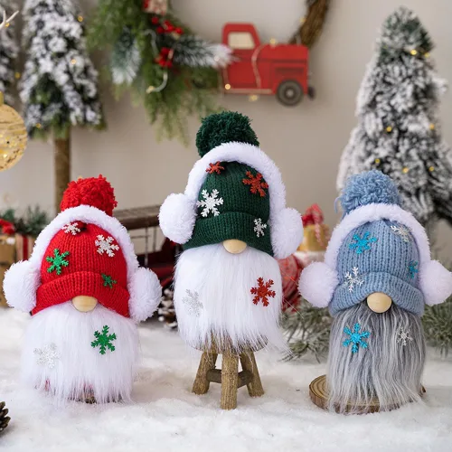 Miniatura 2 de Decoraciones de Navidad de gnomo, figura sueca de Tomte, gnomos de casa de campo, gnomos de Navidad escandinavos, adornos de felpa para invierno
