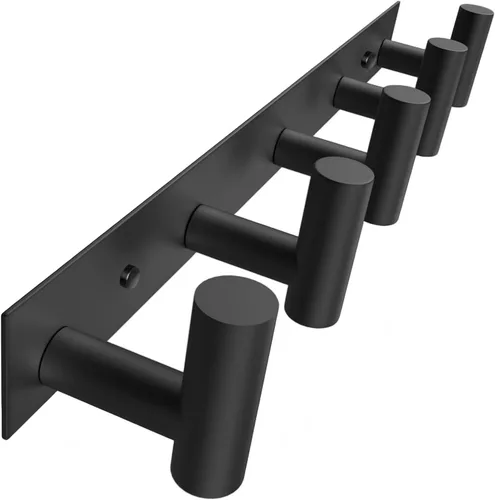 Miniatura 20 de Perchero de Pared Montado - 3 Ganchos, Ganchos de Pared de Acero Inoxidable Resistente para Toalla, Bolso de Abrigo, Perchero para Sombreros