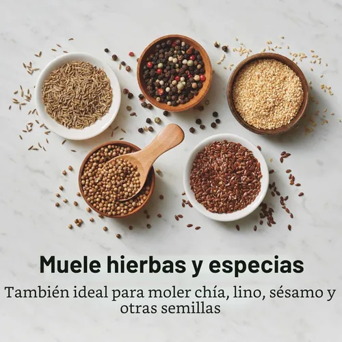 Miniatura 6 de Proctor Silex Molinillo de café eléctrico para granos, especias y más, cuchillas de acero inoxidable, hace hasta 12 tazas, color negro