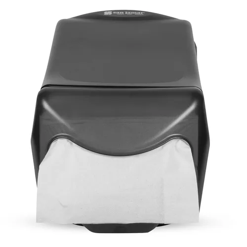 Miniatura 2 de San Jamar H5003 Dispensador de servilletas entrelazadas para encimera, capacidad 550, 8 pulgadas de ancho x 7-1/4 pulgadas de alto x 15-3/4 pulgadas