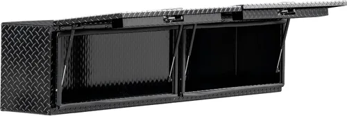 Miniatura 4 de Buyers Products 1721363 Topsider - Caja de herramientas para camión, 18 x 16 x 72 pulgadas, aluminio con banda de rodadura de diamante negro