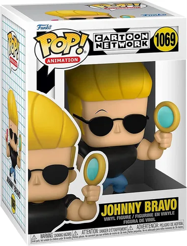 Miniatura 2 de Funko Animación POP: Johnny Bravo - Johnny con espejo y peine, multicolor, 5 pulgadas, (57789)