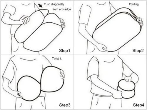 Miniatura 7 de Paquete de 2 cestas de malla desplegable para la ropa sucia (negro/azul marino) con asas duraderas portátiles, plegables para almacenamiento, cestas