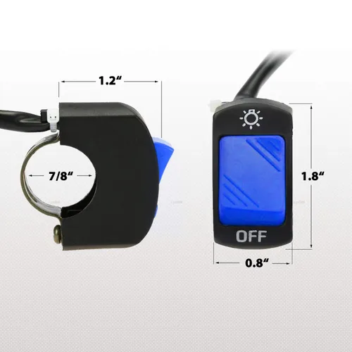 Miniatura 2 de 1 pieza de interruptor de manillar de motocicleta, botón de encendido y apagado, parte de ajuste para luz de motocicleta LED U5 U7 U2, interruptor
