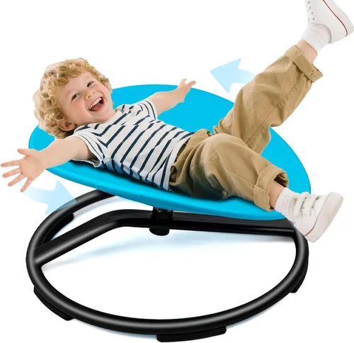 Silla giratoria para niños autistas: juguete giratorio sensorial redondo, silla giratoria para niños con autismo, asiento giratorio sensorial para