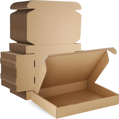 Miniatura 13 de Famagic Paquete de 50 cajas de envío pequeñas de 4 x 4 x 2 pulgadas, cajas de correo de cartón corrugado marrón para pequeñas empresas, cajas