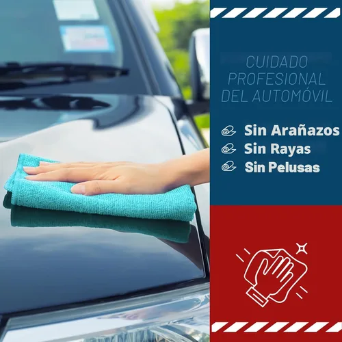 Miniatura 4 de TEAWOO Paños de limpieza de microfibra, paquete de 50 toallas de microfibra a granel, toallas para automóviles y hogar, trapos de limpieza de 5 5