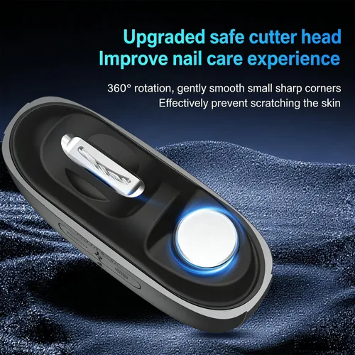 Miniatura 3 de Cortaúñas eléctrico, 3 en 1 automático, juego de manicura y pedicura recargable, adecuado para personas mayores, hombres y niños, diseño