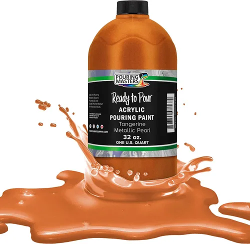 Miniatura 17 de Pouring Masters - Acrílico metálico dorado de 24 quilates - Listo para verter - Pintura para verter - A base de agua premezclada de 32 onzas