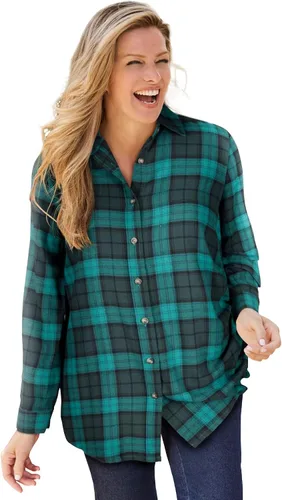 Miniatura 6 de Woman Within - Camiseta de franela clásica para mujer, de talla grande