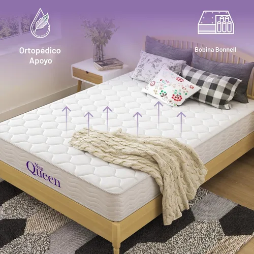 Miniatura 7 de NapQueen - Colchón en caja de resortes internos de 6 y 8 pulgadas, certificado CertiPur-US, Alivio de soporte (Individual, 8 pulgadas)
