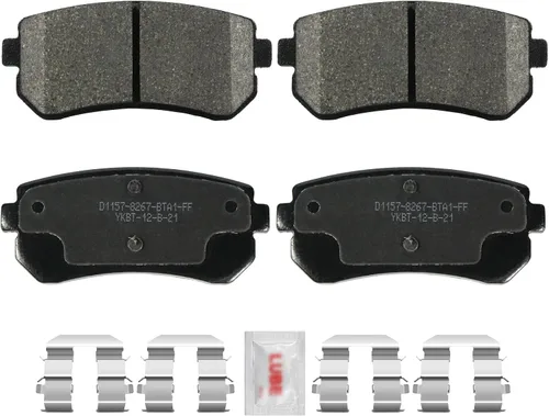 Pastillas de Freno Trasero Disco Cerámico w/Hardware Reemplazo para Kia Forte Koup Cadenza Forte5 Rio Rio5 Sporta-ge Hyundai Accent Elantra Sonata