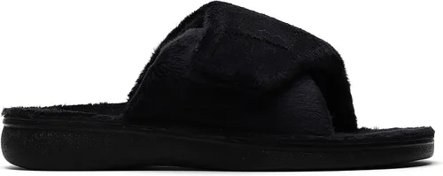 Miniatura 4 de SOLLBEAM Pantuflas peludas con soporte de arco para mujer, sandalias ortopédicas para el talón