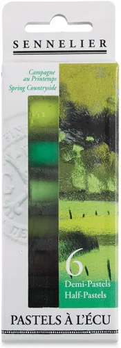 Miniatura 2 de SENNELIER Pastel francés extrasuave para artistas profesionales, medio pastel primaveral, juego de 6 MUELLE