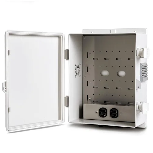 Miniatura 13 de Namunanee - Caja de conexiones eléctricas para exterior, recinto resistente al agua de ABS con panel de montaje interno y tapa con bisagras, 9.2" H