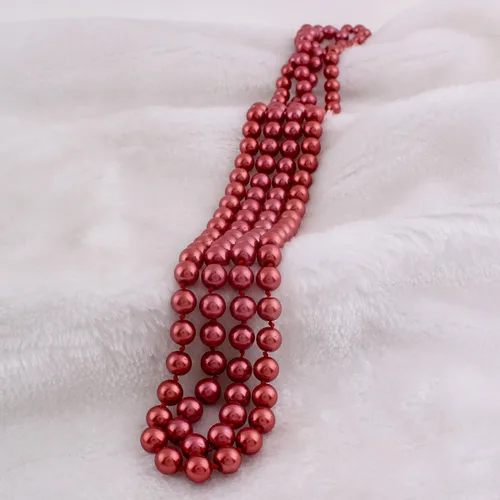Miniatura 2 de Grace Jun modernas perlas de imitación de vidrio de lujo para mujer, collar de perlas largo hecho a mano para fiestas de 55