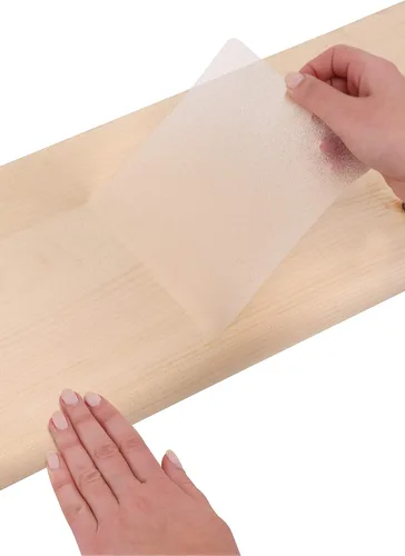 Cinta antideslizante para peldaños de escalera de 6 x 30 pulgadas (paquete de 14) - Tiras de agarre antideslizantes transparentes