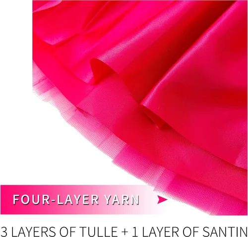 Miniatura 2 de Jastore Vestido de ballet de princesa con lentejuelas y estrellas en capas para niñas