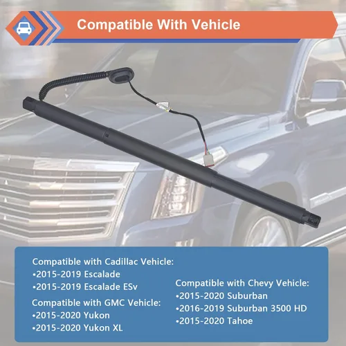 Miniatura 3 de Soporte de Elevación de Potencia del Portón Trasero Izquierdo Amortiguador Compatible con Vehículos Chevy GMC Cadillac 2015-2020 Suburban Tahoe