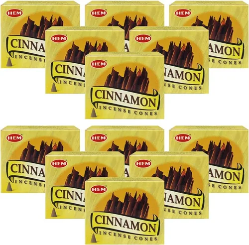 Miniatura 5 de Conos de Incienso de Canela y Paquete de Quemador de Conos de Incienso Insence Insense Dobladillo Incienso