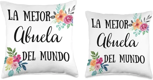 Miniatura 3 de Best Gifts for Grandma Nana Gigi Abuela La Mejor Abuela del Mundo Almohada Floral Regalo Abuelita Throw Pillow, 16x16, Multicolor