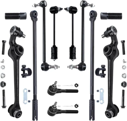 Miniatura 10 de Detroit Axle - Kit de suspensión delantera de 12 piezas para Mercury Grand Marquis Ford Crown Victoria Town Car 2003-2011, 2 brazos de control