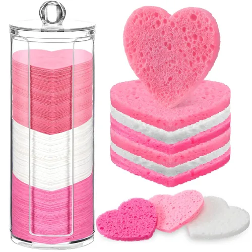Miniatura 21 de Sieral 120 esponjas faciales comprimidas para mujeres con contenedor, almohadillas desechables para lavar la cara, exfoliante, esteticista, Lemon