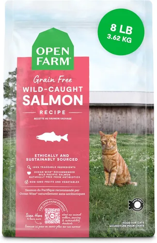 Miniatura 10 de Open Farm - Alimento seco para gatos sin granos de cordero criado en pasto, receta de cordero criado humanamente con superalimentos sin OMG y sin