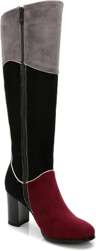 Miniatura 2 de ANN CREEK Botas de equitación para mujer 'Manuel' hasta la rodilla con parches de varios