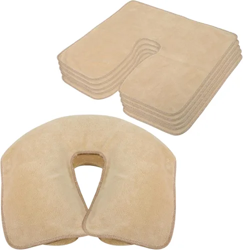SINLAND Fundas de microfibra para cuna facial, tamaño grande, suave y reutilizable, antiadherente, para reposacabezas de masaje, adecuada para