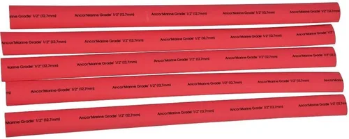 Tubos para electricidad termorretráctiles con adhesivo activado por calor de grado marítimo de Ancor Rojo/ paquete de 1