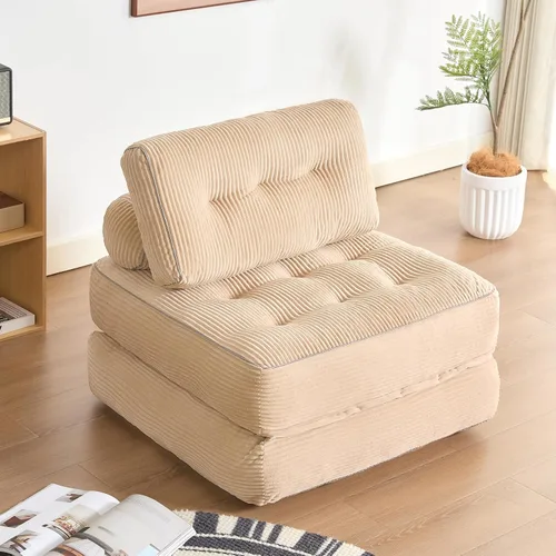 Afuson Silla Cama Plegable, Sofá Cama Futón, Sofá de Piso para Adultos, Silla Cama para Sala de Estar, Sofá de Descanso, Sofá Cama Convertible,