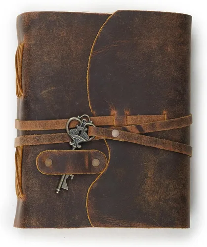 Miniatura 2 de Diario de Cuero de LEATHER VILLAGE – 200 Páginas de Papel Antiguo con Bordes Recortados Hechas a Mano – Diario Encuadernado en Cuero para Mujeres