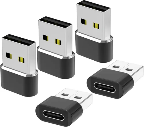 Adaptador USB a USB C para iPhone 17, cargador de 5 unidades, USBC hembra a A macho OTG tipo C convertidor para reloj A Ultra iWatch 7 8 9 10,