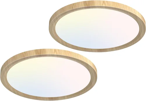 Miniatura 9 de Zemty Paquete de 8 lámparas de techo LED de montaje empotrado de 12 pulgadas, lámpara de techo súper delgada de 28 W 3200 lm, lámpara de techo Negro