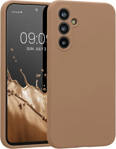 Miniatura 125 de kwmobile Funda compatible con Samsung Galaxy A13 4G - Funda delgada de silicona TPU - Acabado suave al tacto - Amarillo radiante