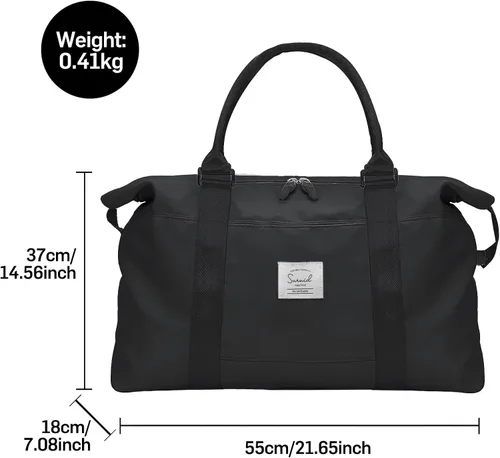 Miniatura 2 de Suruid Bolsa de viaje para mujer, bolsa de viaje para mujer, bolsa de viaje deportiva, gimnasio, bolsa de lona con bolsillo húmedo, bolsa de viaje