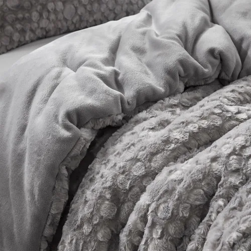 Miniatura 3 de Byourbed Tons of Texture - Juego de edredón Coma Inducer® Twin XL, color gris espacial
