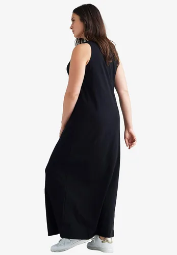 Miniatura 6 de Ellos Vestido largo de punto sin mangas de talla grande para mujer