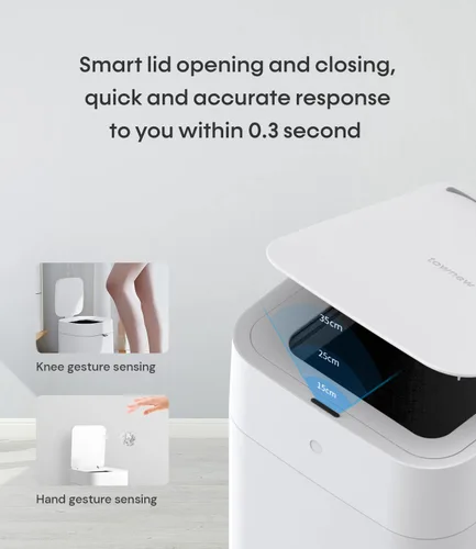 Miniatura 6 de TOWNEW T1S - Cubo de basura automático de 15.5 l autosellado y autocambiante, con sensor de movimiento, cubo de basura inteligente actualizado