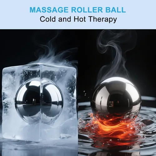 Miniatura 2 de iECO Cryosphere Cold Massage Roller Ball – Frío y caliente para tejido profundo y alivio del dolor muscular, rigidez y estrés, cuerpo, cuello