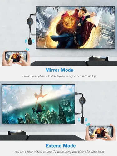 Miniatura 6 de Adaptador de pantalla inalámbrico 4K 1080P, PPT fundido, películas de i-Phone, tableta, i-Pad, computadora portátil, PC a TV, proyector, monitor