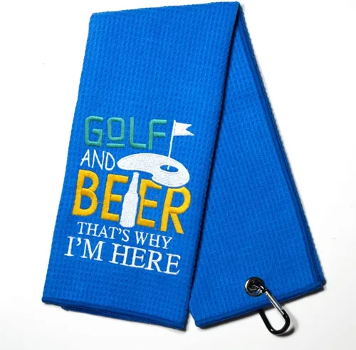Miniatura 14 de DYJYBMY Best Grandpa by Par - Toalla de golf divertida, toallas de golf bordadas para bolsas de golf con clip, toalla de golf para abuelo, regalo