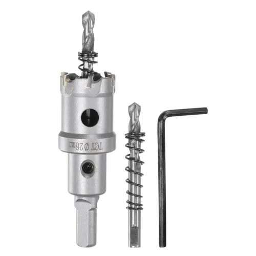 Miniatura 41 de HARFINGTON Cortador de carburo de sierra de agujero de metal de 0.472 in / 0.47 pulgadas de diámetro para acero inoxidable, metal, aleación