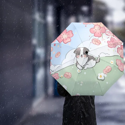 Miniatura 3 de DHDM Parasol Umbrella for Outdoor Automatic Eight Strands Rain Umbrella Adults Shade Umbrellas
