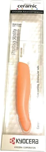 Miniatura 3 de Kyocera Advanced Series, cuchillo de pelar de cerámica, hoja blanca de 3 pulgadas, Amarillo